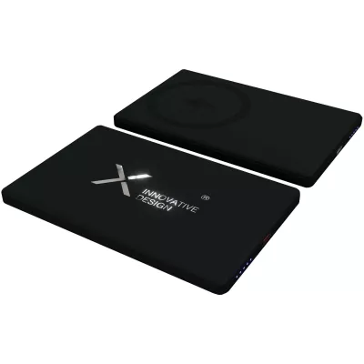 SCX.design P22 bardzo smukły magnetyczny powerbank o pojemności 5000 mAh - Czarny (2PX18490)