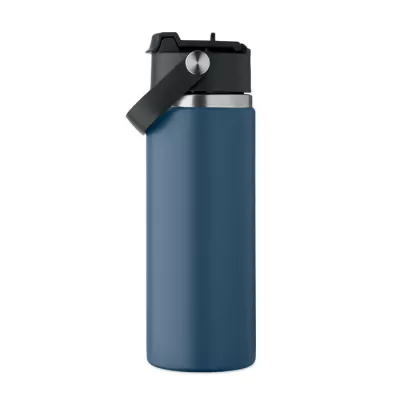 Butelka termiczna ze słomką 500 ml SUMA GRIP - Francuski Granat (MO2775-85)