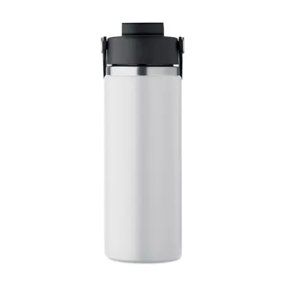 Butelka termiczna ze słomką 500 ml SUMA GRIP - Bialy (MO2775-06)