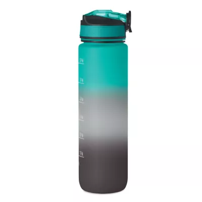 Butelka sportowa RPET 1000 ml ze słomką ACTIVATE - Czarny/Granatowy (MO2489-81)