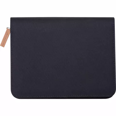 Teczka na dokumenty A5 z notatnikiem w linie RPET SHANNON - czarny (2543203)