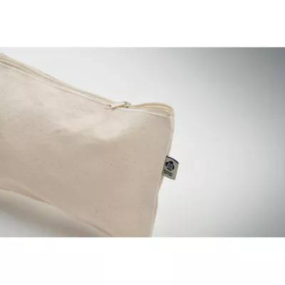 Kosmetyczka z bawełny organicznej 340 g/m² PESACARA - Bezowy (MO2379-13)
