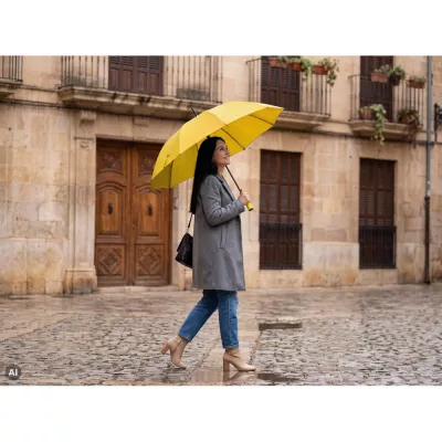 Parasol automatyczny ø103 cm | Dwight - żółty (V9852-08)