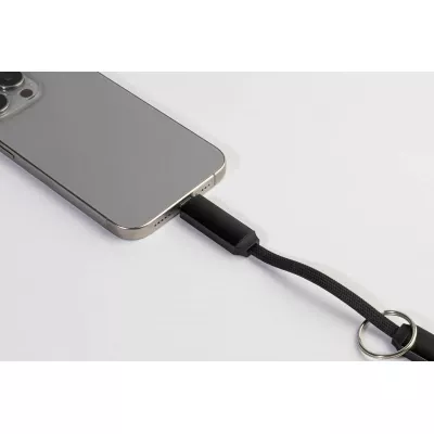 Keycab přívěsek na klíče 60W kabel USB-C - czarny (AP864151-10)