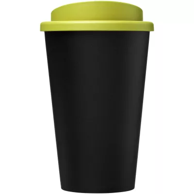 Kubek Americano Eco z recyklingu o pojemności 350 ml - Czarny-Limonka (21042209)