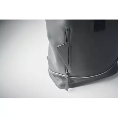 Plecak na laptop 15" z PU z odblaskiem LAPTOSA - Kamienny Szary (MO2581-15)