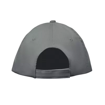 Czapka z daszkiem 5-panelowa z bawełny 180 g/m² SUNNY - Szary (MO2345-07)