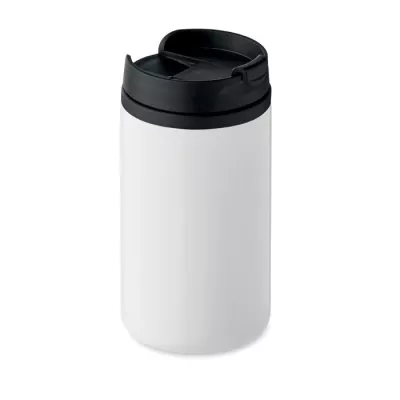 Kubek stalowy dwuścienny 250 ml FALUN - Bialy (MO9246-06)