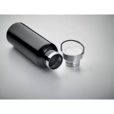 Butelka termiczna z recyklingu 500 ml FLORENCE - Czarny (MO2107-03)
