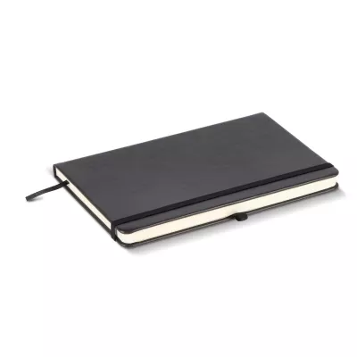 Notatnik Iroko z twardą okładką Laser A5 - czarno / czarny (LT92090-N0202)
