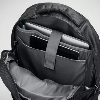 Torba na laptopa 15" z poliestru 1680D MACAU - Czarny (MO8399-03)