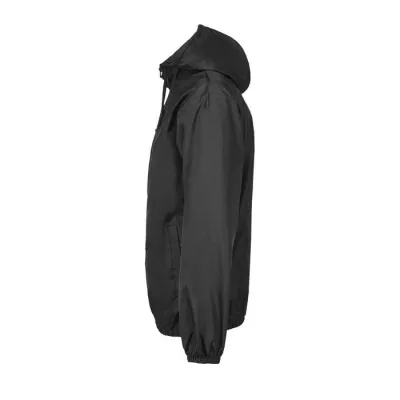 Wiatrówka unisex wodoodporna z kapturem Sol's SHIELD - Czarny (S04758-BK)
