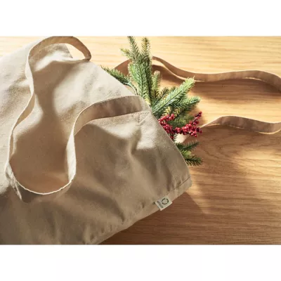 Torba z bawełny z recyklingu 140 g/m² VIVEKA COLOUR - Khaki (MO2302-39)