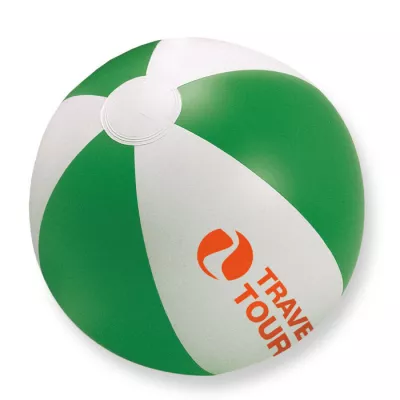 Piłka plażowa dmuchana z PVC 23,5 cm PLAYTIME - Zielony (IT1627-09)