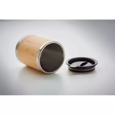 Kubek termiczny w bambusowej obudowie 250 ml LOKKA - Drewna (MO9937-40)