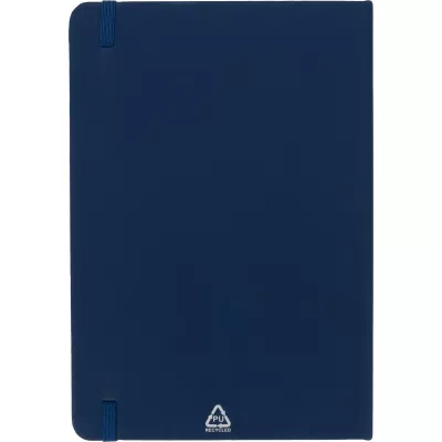 Notatnik A5 w linie z materiałów z recyklingu DOMINIK - granatowy (2526144)