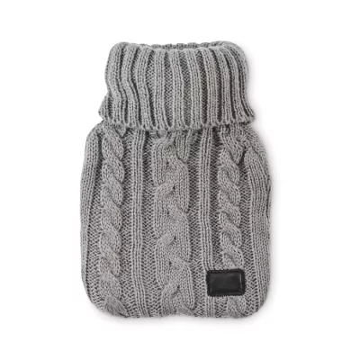 Termofor 400 ml w dzianinowym pokrowcu TOASTY - Szary (MO2720-07)