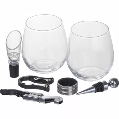 Zestaw do wina MORGAN - grey (8564713)