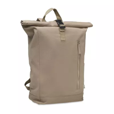 Plecak z bawełny z recyklingu 390 g/m² KAMET - Khaki (MO2552-39)