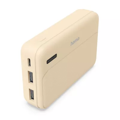 Power bank 10000 mAh Hama Power Pack Pocket - beżowy (VH082-20)