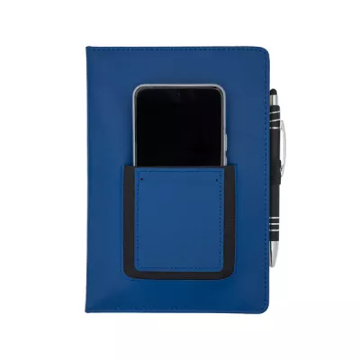 Notes z kieszonką na telefon Eibar - granatowy (R64248.42)