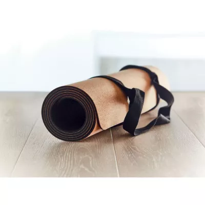 Mata do jogi korkowa z TPE SAVASANA - Bezowy (MO6267-13)