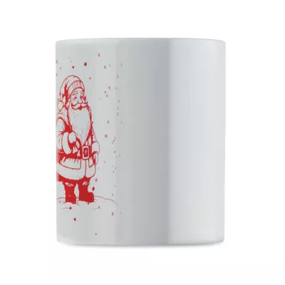Kubek ceramiczny świąteczny 300 ml FESTIMUG - Bialy/Czerwony (CX1571-35)