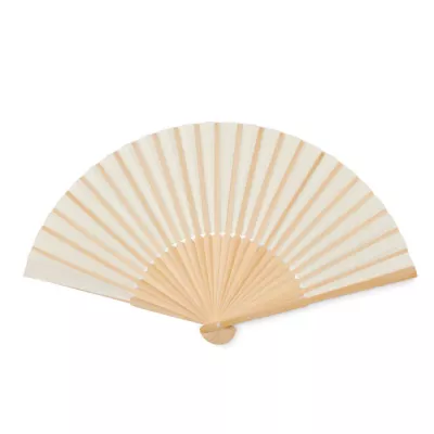 Wachlarz bambusowy z papierem FANNY PAPER - Bezowy (MO6828-13)