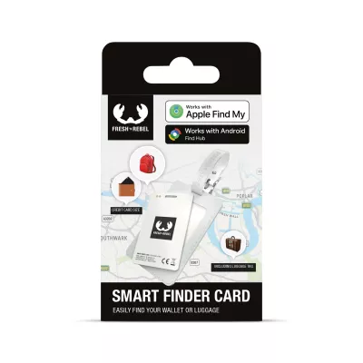 Fresh 'n Rebel Card Finder z zawieszką bagażową do Apple i Google - jasnoszary (LT49203-N0062)