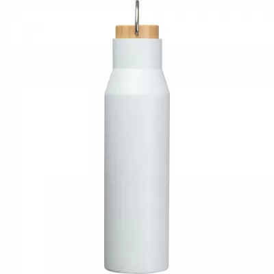 Butelka termiczna stalowa 550 ml ze stali z recyklingu MIRELLA - biały (8389306)