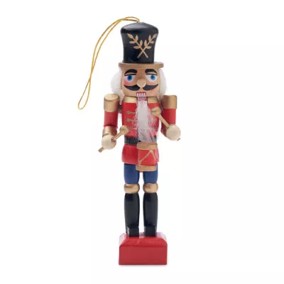 Figurka dziadek do orzechów drewniana 13,2 cm JOLLY - Czerwony (CX1552-05)