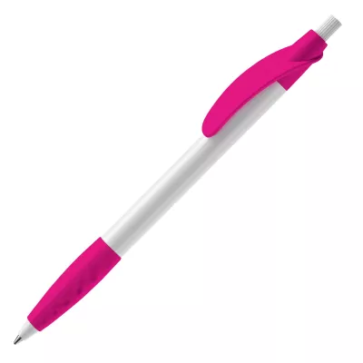 Długopis plastikowy (ABS) Cosmo - biało / różowy (LT87622-N0176)