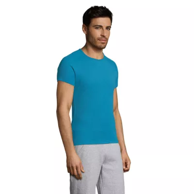 Koszulka sportowa męska raglan 140 g/m² Sol's SPORTY - Aqua (S11939-AQ)