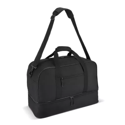 Torba sportowo-podróżna R-PET 600D 55,5 x 25 x 36 cm 50 l - czarny (LT95369-N0002)