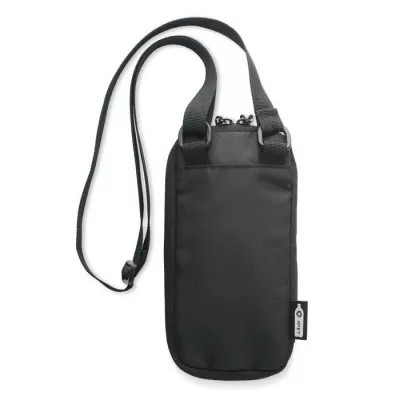 Torebka na smartfon z RPET 300D VALLEY WALLET - Czarny (MO2052-03)