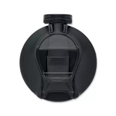 Butelka sportowa motywacyjna z RPET 700 ml ENKEL - Przezroczysty Szary (MO2792-27)