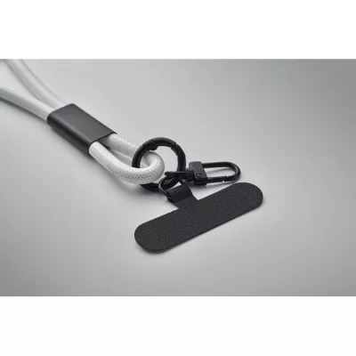 Smycz do telefonu z kablem 60W USB-C COCHARGE - Bialy (MO2618-06)