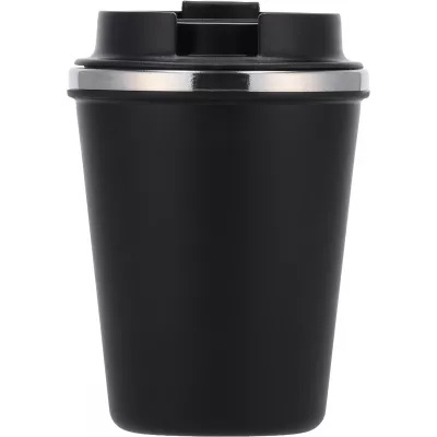 Kubek termiczny 350 ml z powłoką z recyklingu METODY - czarny (8496203)