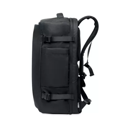 Plecak podróżny na laptop 17" RPET 600D NAMUR - Czarny (MO2738-03)