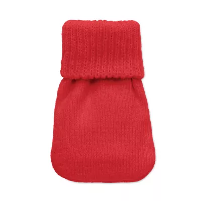 Ogrzewacz do rąk w dzianinowym pokrowcu WARMMUFF - Czerwony (MO2667-05)