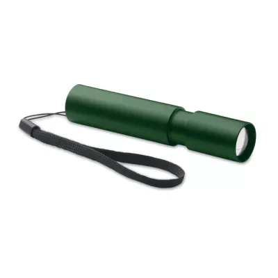 Latarka aluminiowa akumulatorowa z zoomem ALUMINATE - Ciemnozielony (MO2461-60)