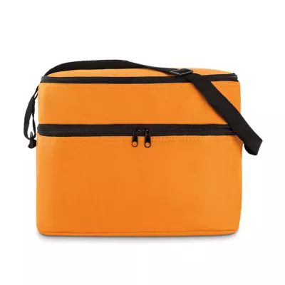 Torba termiczna z 2 przegrodami z poliestru 600D CASEY - Pomaranczowy (MO8949-10)