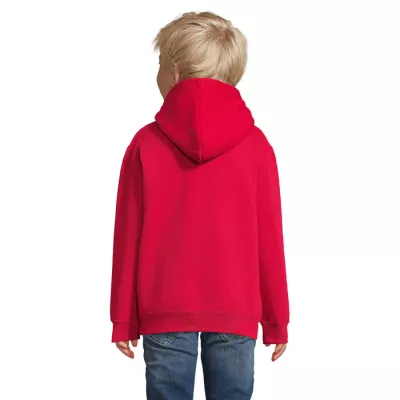 Bluza dziecięca z kapturem 280 g/m² Sol's SLAM KIDS - Czerwony (S13255-RD)