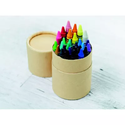 Kredki świecowe 30 szt. w tubie STRIPER - Bezowy (IT2349-13)