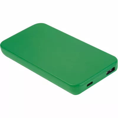 Power bank z ABS z recyklingu 10 000 mAh PRESTON - zielony (3549409)
