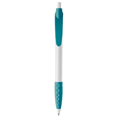Długopis plastikowy (ABS) Cosmo - biało / turkusowy (LT87622-N0137)