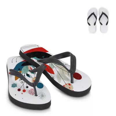 Klapki, japonki rozmiar S 35/38 sublimacja - biały (LT90106-N0001)