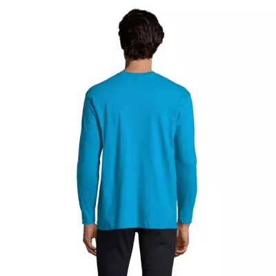 Koszulka męska z długim rękawem 150 g/m² Sol's MONARCH - Aqua (S11420-AQ)