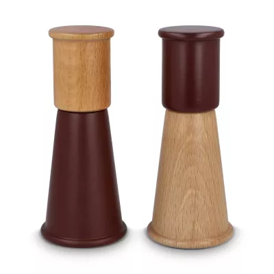 Sagaform Gurken – zestaw młynków do soli i pieprzu, 15 cm (mały) - ciemnoczerwony (LT52260-N0020)