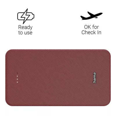 Power bank 20000 mAh Hama Power Pack - czerwony (VH024-05)
